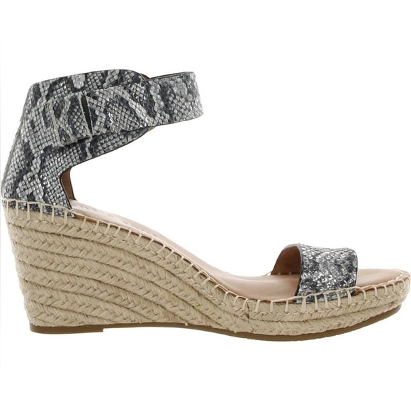 Kenneth Cole Shoes - Snakeskin Wedge Sandals